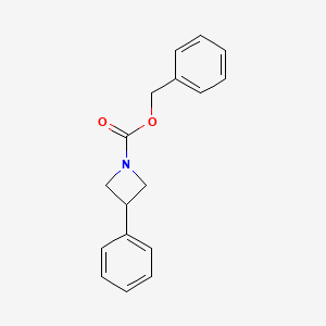 molecular formula C17H17NO2 B11855931 Benzyl 3-phenylazetidine-1-carboxylate 