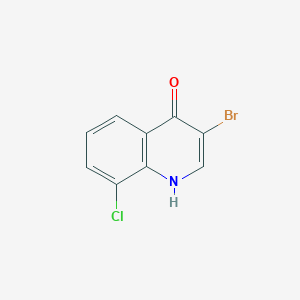 molecular formula C9H5BrClNO B11855939 3-Bromo-8-chloroquinolin-4(1H)-one 