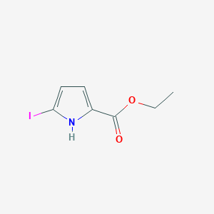 molecular formula C7H8INO2 B11855950 Ethyl 5-iodo-1H-pyrrole-2-carboxylate 
