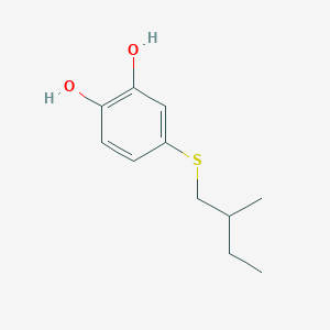 molecular formula C11H16O2S B011856 Methyl-2-butylmercapto-4-catechol CAS No. 100469-46-3