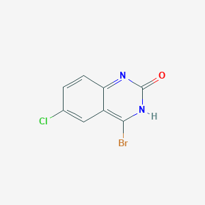 molecular formula C8H4BrClN2O B11856040 4-Bromo-6-chloroquinazolin-2-ol 