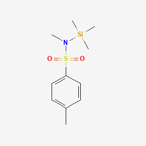 molecular formula C11H19NO2SSi B11856061 N,4-Dimethyl-N-(trimethylsilyl)benzene-1-sulfonamide CAS No. 74948-31-5