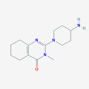 molecular formula C14H22N4O B11856062 2-(4-Aminopiperidin-1-yl)-3-methyl-5,6,7,8-tetrahydroquinazolin-4(3H)-one 