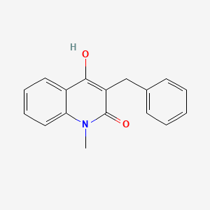 molecular formula C17H15NO2 B11856069 3-Benzyl-4-hydroxy-1-methylquinolin-2(1H)-one CAS No. 72587-96-3