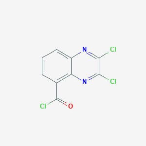 molecular formula C9H3Cl3N2O B11856111 2,3-Dichloroquinoxaline-5-carbonyl chloride CAS No. 1919-39-7