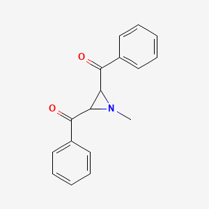 molecular formula C17H15NO2 B11856131 (1-Methylaziridine-2,3-diyl)bis(phenylmethanone) CAS No. 93315-63-0