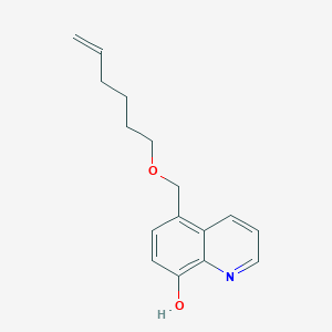 molecular formula C16H19NO2 B11856134 5-((Hex-5-en-1-yloxy)methyl)quinolin-8-ol CAS No. 870134-56-8