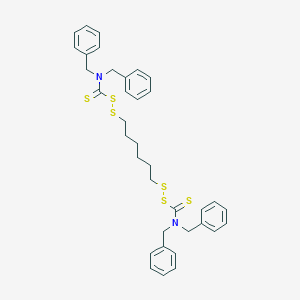 molecular formula C36H40N2S6 B118562 1,6-Bis(N,N'-dibenzylthiocarbamoyldithio)-hexan CAS No. 151900-44-6