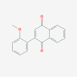 molecular formula C17H12O3 B11856204 2-(2-Methoxyphenyl)naphthalene-1,4-dione CAS No. 93327-86-7