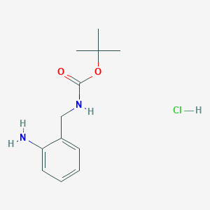 molecular formula C12H19ClN2O2 B11856227 tert-Butyl 2-aminobenzylcarbamate hydrochloride 