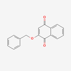 molecular formula C17H12O3 B11856240 2-(Benzyloxy)naphthalene-1,4-dione CAS No. 55700-01-1