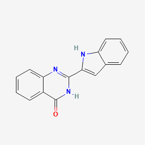 molecular formula C16H11N3O B11856261 2-(1H-Indol-2-yl)quinazolin-4(1H)-one CAS No. 69423-29-6
