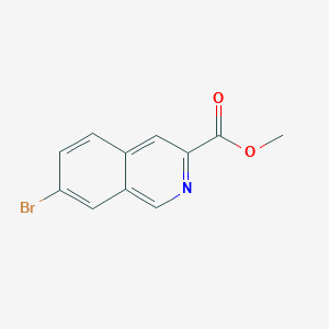 molecular formula C11H8BrNO2 B11856298 Methyl 7-bromoisoquinoline-3-carboxylate 