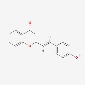 molecular formula C17H12O3 B11856331 2-(4-hydroxystyryl)-4H-chromen-4-one 