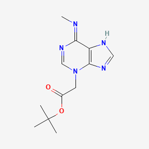 molecular formula C12H17N5O2 B11856353 tert-Butyl [6-(methylamino)-3H-purin-3-yl]acetate CAS No. 918334-36-8