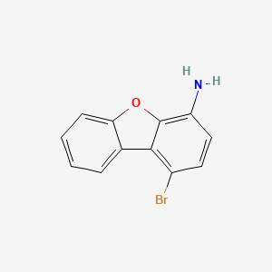 molecular formula C12H8BrNO B11856418 1-Bromodibenzo[b,d]furan-4-amine CAS No. 50548-39-5