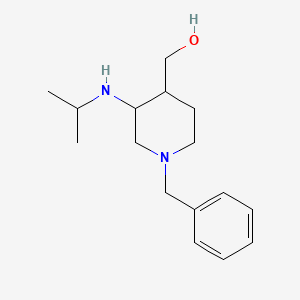 molecular formula C16H26N2O B11856466 (1-Benzyl-3-(isopropylamino)piperidin-4-yl)methanol 