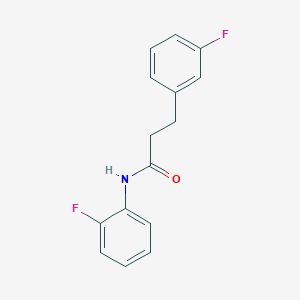 molecular formula C15H13F2NO B11856544 N-(2-fluorophenyl)-3-(3-fluorophenyl)propanamide CAS No. 853313-49-2