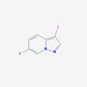 molecular formula C7H4FIN2 B11856632 6-Fluoro-3-iodopyrazolo[1,5-a]pyridine 