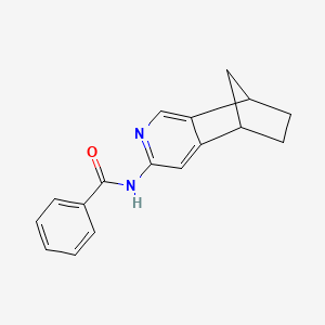 molecular formula C17H16N2O B11856642 N-(5,6,7,8-Tetrahydro-5,8-methanoisoquinolin-3-yl)benzamide CAS No. 105275-08-9