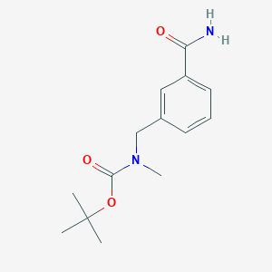 molecular formula C14H20N2O3 B11856736 tert-Butyl 3-carbamoylbenzyl(methyl)carbamate 