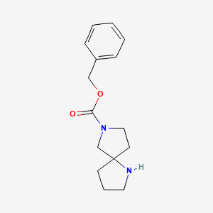 molecular formula C15H20N2O2 B11856744 Benzyl 1,7-diazaspiro[4.4]nonane-7-carboxylate CAS No. 1086394-98-0