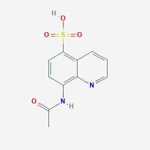 molecular formula C11H10N2O4S B11856756 8-Acetamidoquinoline-5-sulfonic acid CAS No. 88606-45-5