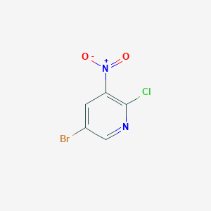 B118568 5-Bromo-2-chloro-3-nitropyridine CAS No. 67443-38-3