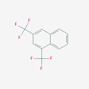 molecular formula C12H6F6 B11856863 1,3-Bis(trifluoromethyl)naphthalene 