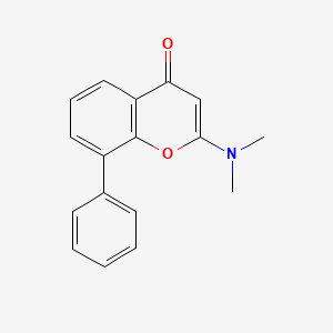 molecular formula C17H15NO2 B11856864 2-(Dimethylamino)-8-phenylchromone CAS No. 83767-03-7