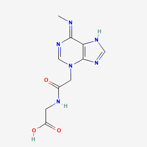 molecular formula C10H12N6O3 B11856966 N-{[6-(Methylamino)-3H-purin-3-yl]acetyl}glycine CAS No. 918334-40-4