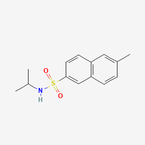molecular formula C14H17NO2S B1185698 N-isopropyl-6-methyl-2-naphthalenesulfonamide 