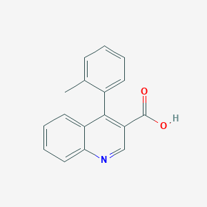 molecular formula C17H13NO2 B11857048 4-(o-Tolyl)quinoline-3-carboxylic acid 