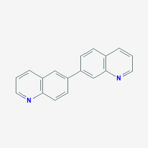 molecular formula C18H12N2 B11857075 6,7'-Biquinoline CAS No. 103385-38-2