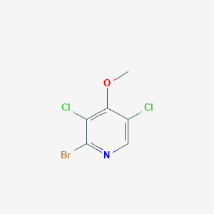 molecular formula C6H4BrCl2NO B11857114 2-Bromo-3,5-dichloro-4-methoxypyridine 
