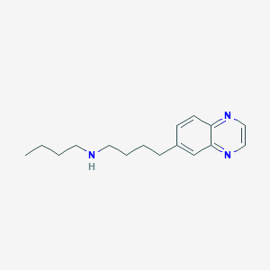 molecular formula C16H23N3 B11857199 N-Butyl-4-(quinoxalin-6-yl)butan-1-amine CAS No. 59320-09-1