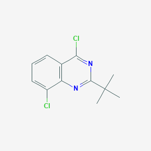 molecular formula C12H12Cl2N2 B11857330 2-Tert-butyl-4,8-dichloroquinazoline CAS No. 887592-17-8