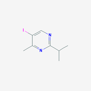 molecular formula C8H11IN2 B11857409 5-Iodo-2-isopropyl-4-methylpyrimidine CAS No. 69696-41-9