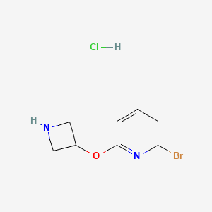 molecular formula C8H10BrClN2O B11857513 2-(Azetidin-3-yloxy)-6-bromopyridine hydrochloride 
