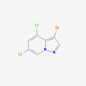 molecular formula C7H3BrCl2N2 B11857582 3-Bromo-4,6-dichloropyrazolo[1,5-A]pyridine 