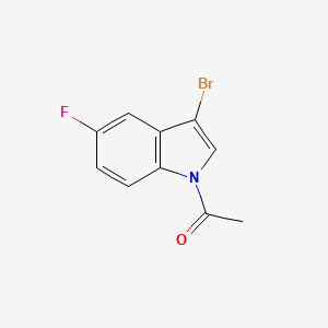 molecular formula C10H7BrFNO B11857726 1-Acetyl-3-bromo-5-fluoroindole 
