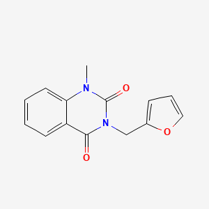 molecular formula C14H12N2O3 B11857843 3-(Furan-2-ylmethyl)-1-methylquinazoline-2,4(1H,3H)-dione CAS No. 531504-02-6