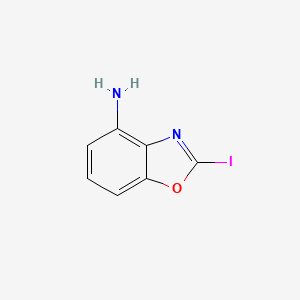 molecular formula C7H5IN2O B11857848 2-Iodobenzo[d]oxazol-4-amine 