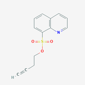 molecular formula C13H11NO3S B11857873 But-3-yn-1-yl quinoline-8-sulfonate CAS No. 143850-33-3