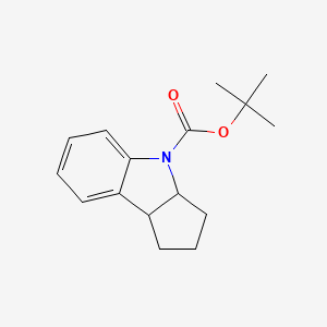 molecular formula C16H21NO2 B11857915 tert-Butyl 1,3,3a,8b-tetrahydrocyclopenta[b]indole-4(2H)-carboxylate 