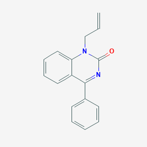 molecular formula C17H14N2O B11857935 1-Allyl-4-phenylquinazolin-2(1H)-one 