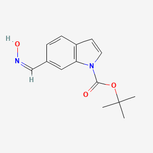 molecular formula C14H16N2O3 B11858068 tert-butyl 6-[(Z)-hydroxyiminomethyl]indole-1-carboxylate 