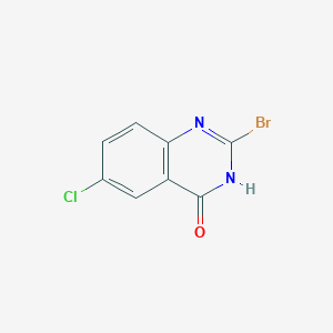 molecular formula C8H4BrClN2O B11858198 2-Bromo-6-chloroquinazolin-4-ol 