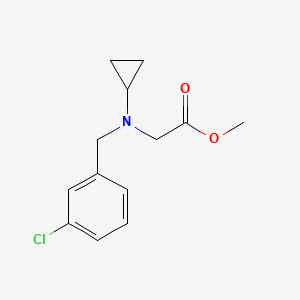 molecular formula C13H16ClNO2 B11858212 Methyl 2-((3-chlorobenzyl)(cyclopropyl)amino)acetate 