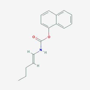 molecular formula C16H17NO2 B11858226 Naphthalen-1-yl pent-1-en-1-ylcarbamate 